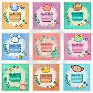 Happy jungle animals digital layouts A